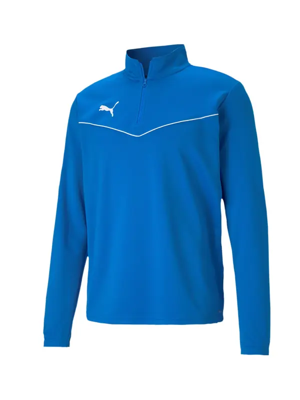 PUMA PUMA Sportska sweater majica 'TeamRise'  plava / bijela