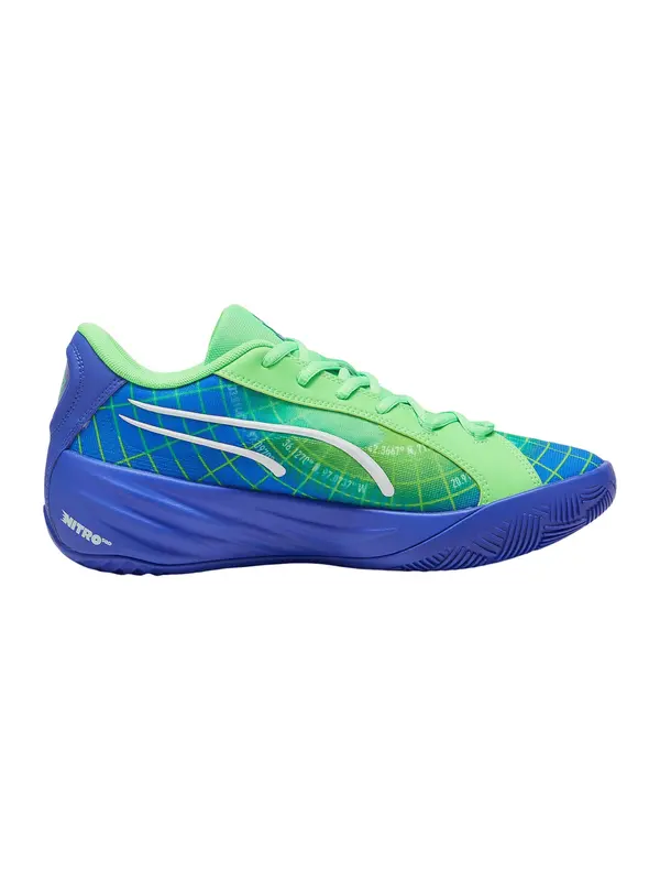 PUMA PUMA Sportske cipele 'All-Pro NITRO Marcus Smart'  plava / zelena / limeta