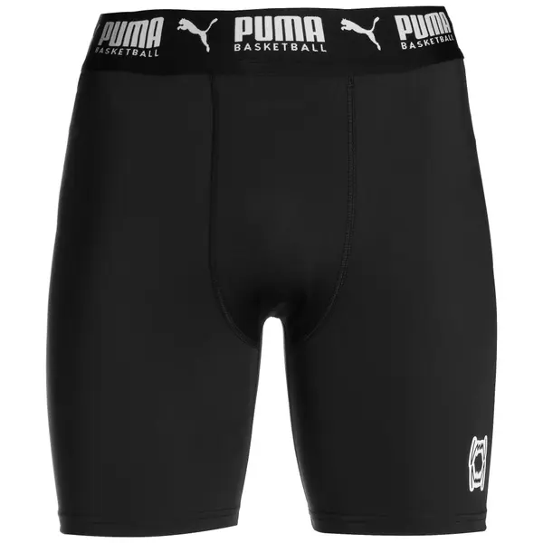 PUMA PUMA Sportske gaće 'Hoops Team'  crna / bijela