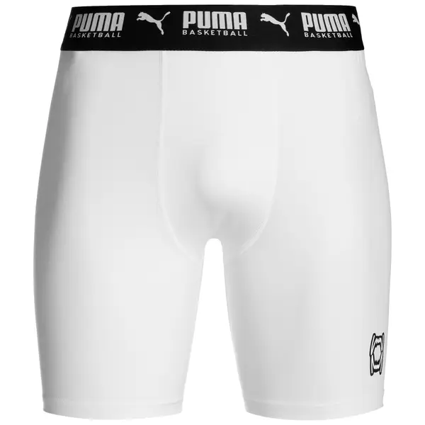 PUMA PUMA Sportske gaće 'Hoops Team'  crna / bijela