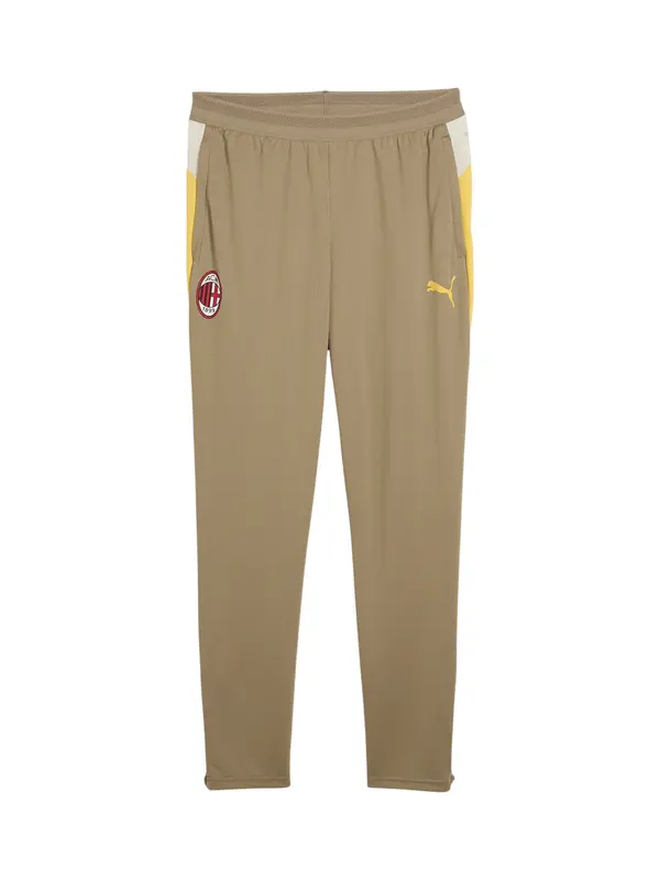 PUMA PUMA Sportske hlače 'AC Milan 25/26'  cappuccino / žuta / crvena
