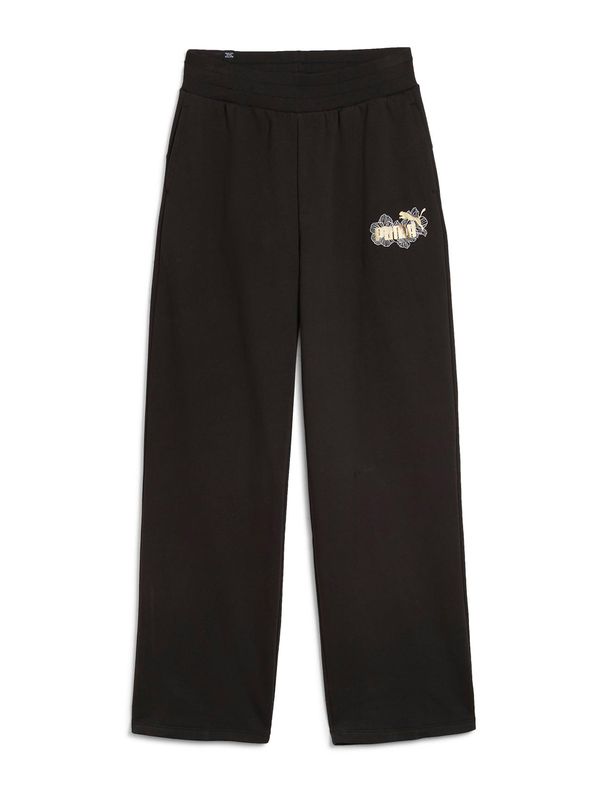 PUMA PUMA Sportske hlače 'Ess Class Act'  zlatna / crna / bijela