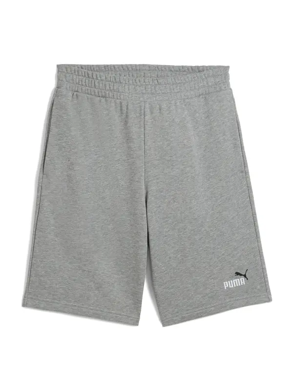PUMA PUMA Sportske hlače 'ESS No. 1'  kameno siva / crna / bijela