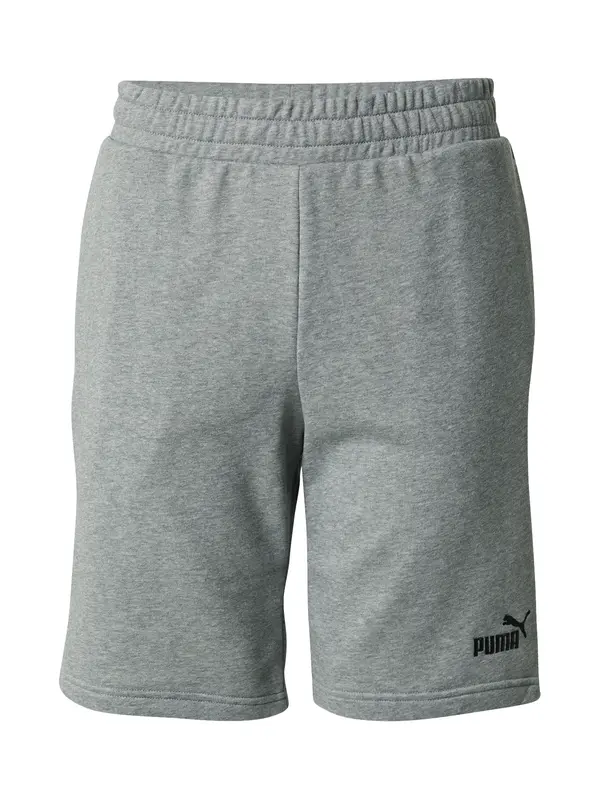 PUMA PUMA Sportske hlače 'ESS No. 1'  siva melange / crna