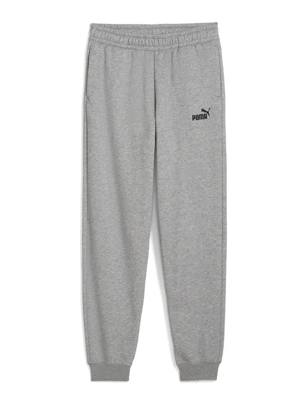 PUMA PUMA Sportske hlače 'ESS No. 1'  siva melange / crna