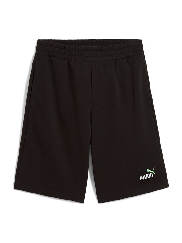 PUMA PUMA Sportske hlače 'ESS No. 1'  svijetlozelena / crna / bijela