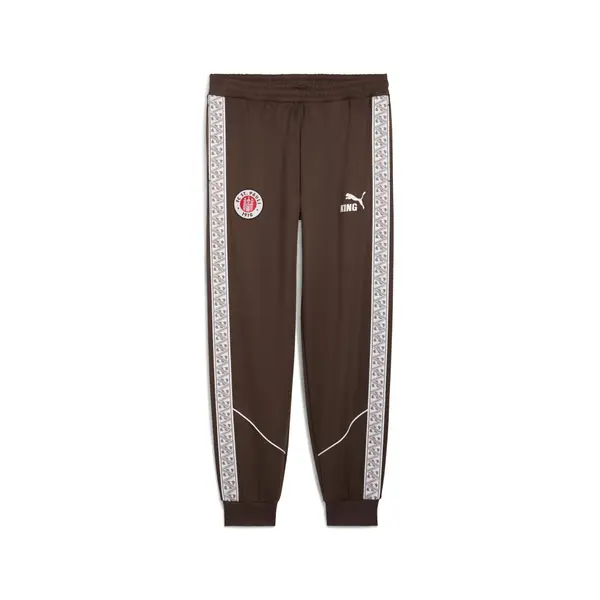 PUMA PUMA Sportske hlače 'FC St. Pauli King Anthem'  smeđa / crvena / bijela