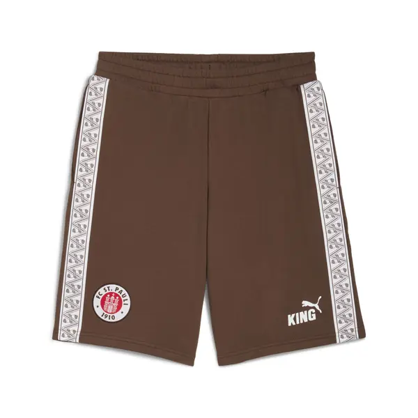 PUMA PUMA Sportske hlače 'FC St. Pauli King'  smeđa / crvena / bijela