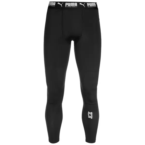 PUMA PUMA Sportske hlače 'Hoops Team'  crna / bijela