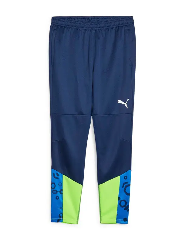 PUMA PUMA Sportske hlače 'IndividualCUP'  plava / mornarsko plava / neonsko zelena / bijela