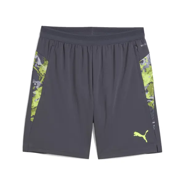 PUMA PUMA Sportske hlače 'IndividualCUP'  siva / tamo siva / zelena