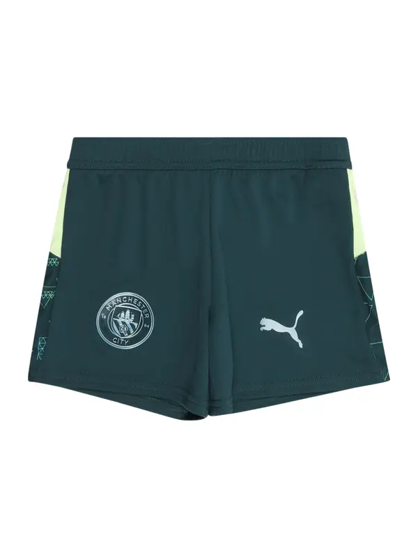 PUMA PUMA Sportske hlače 'Manchester City 25/26'  svijetlozelena / tamno zelena / bijela