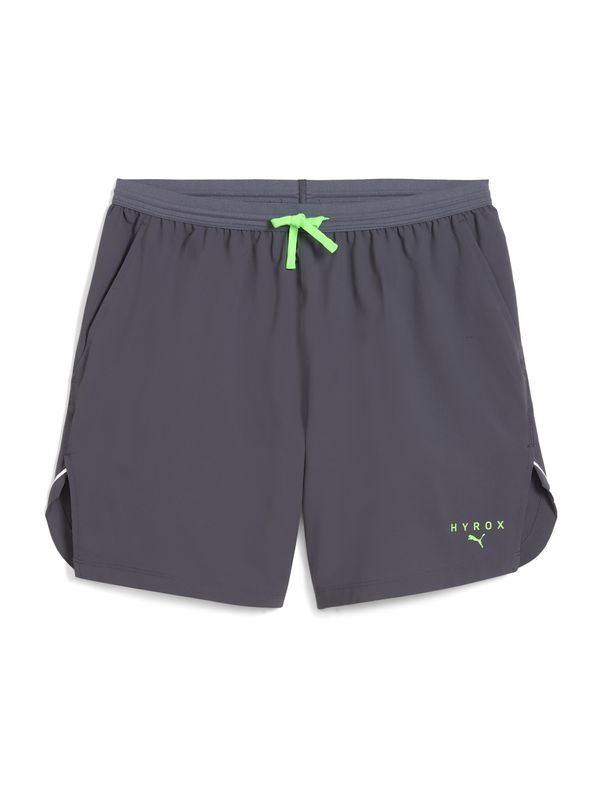 PUMA PUMA Sportske hlače 'Puma x Hyrox'  siva / limeta