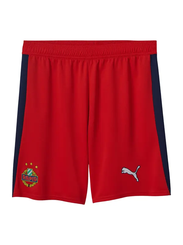 PUMA PUMA Sportske hlače 'SK Rapid Wien 2025/2026'  morsko plava / žuta / crvena / bijela