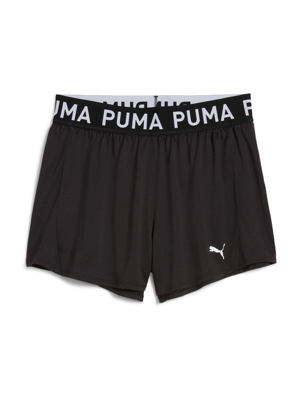 PUMA PUMA Sportske hlače 'STRONG'  svijetlosiva / crna