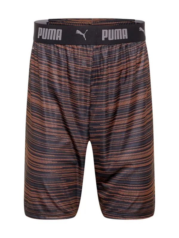 PUMA PUMA Sportske hlače  tamo siva / tamno narančasta / crna