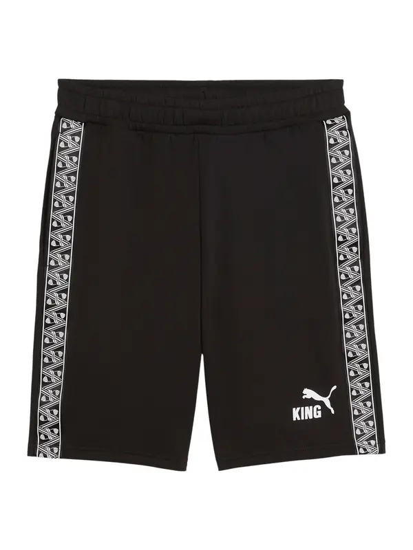 PUMA PUMA Sportske hlače 'TeamKING'  crna / bijela
