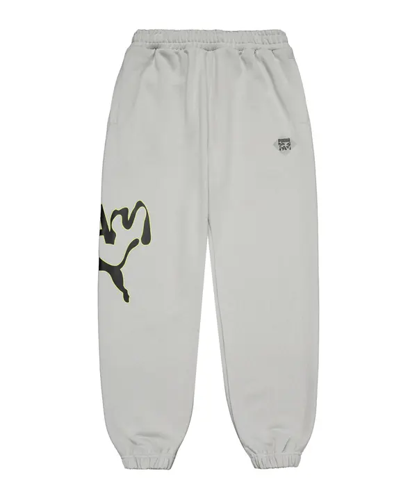 PUMA PUMA Sportske hlače  žuta / siva / crna