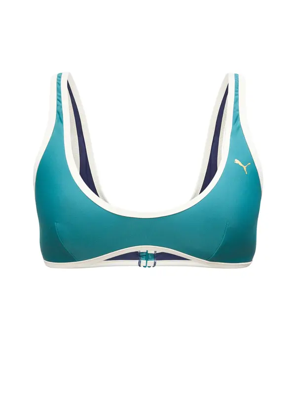 PUMA PUMA Sportski bikini gornji dio  cijan plava / bijela