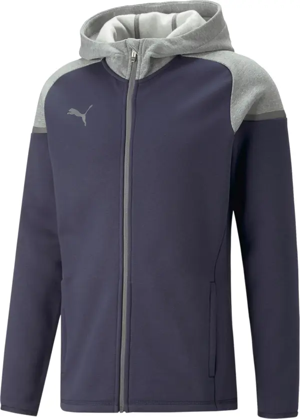 PUMA PUMA Sportski gornji dio trenirke 'TeamCUP Casuals'  morsko plava / siva melange