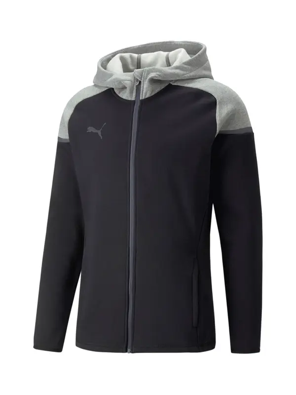 PUMA PUMA Sportski gornji dio trenirke 'TeamCUP'  siva / tamo siva / crna