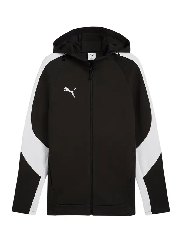 PUMA PUMA Sportski gornji dio trenirke 'TeamEvostripe'  crna / bijela