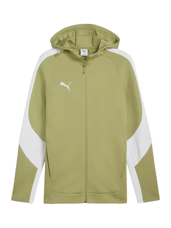 PUMA PUMA Sportski gornji dio trenirke 'teamEVOSTRIPE'  kivi zelena / bijela