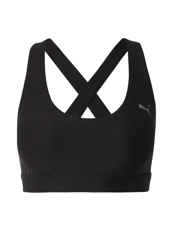 PUMA PUMA Sportski grudnjak  siva / crna