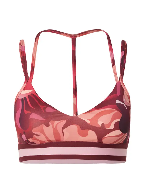 PUMA PUMA Sportski grudnjak  svijetloroza / boja vina / karmin crvena / pastelno crvena