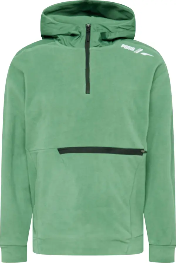 PUMA PUMA Sportski pulover  zelena / crna / bijela