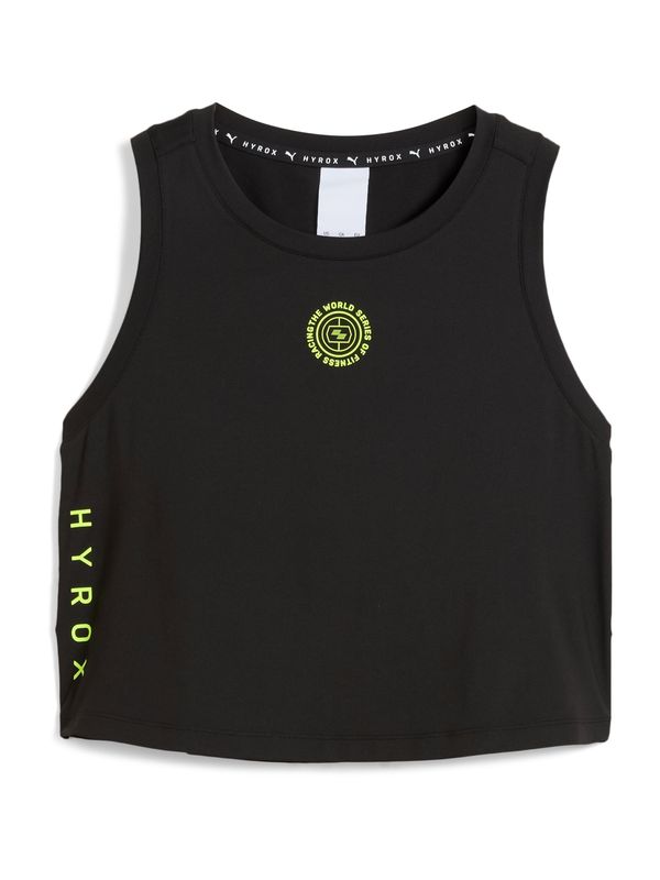 PUMA PUMA Sportski top 'PUMA x HYROX Cloudspun'  svijetlozelena / crna