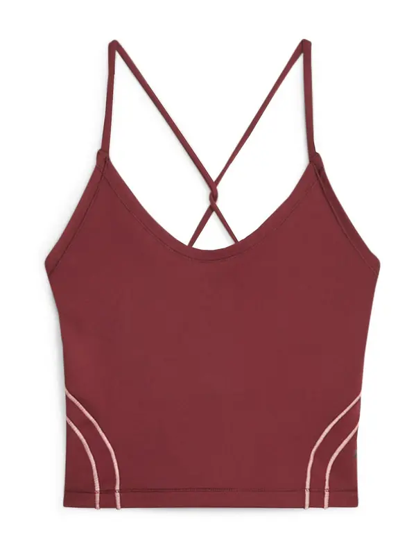 PUMA PUMA Sportski top  roza / boja vina / crna