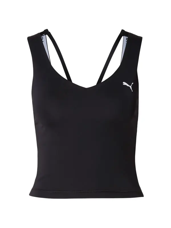 PUMA PUMA Sportski top 'Strong'  crna / bijela