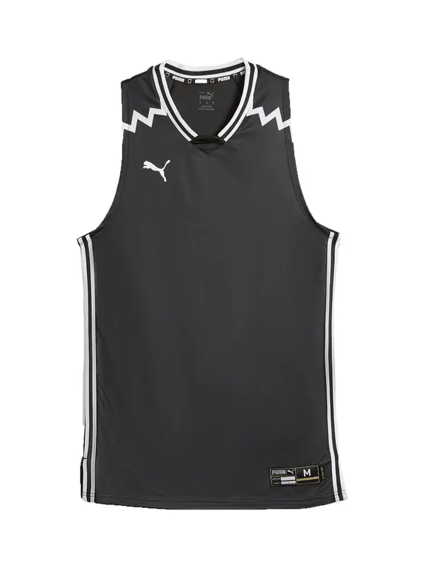 PUMA PUMA Sportski top 'Team Game'  crna / bijela