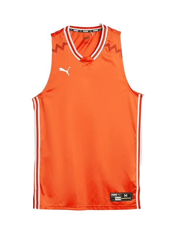 PUMA PUMA Sportski top 'Team Game'  mandarina / bijela