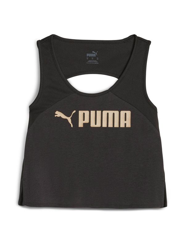 PUMA PUMA Sportski top  zlatna / crna