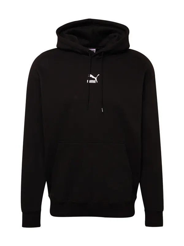 PUMA PUMA Sweater majica 'Classics'  crna / bijela