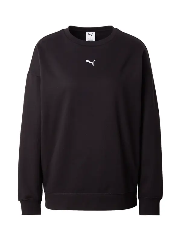 PUMA PUMA Sweater majica 'ESS'  crna / bijela