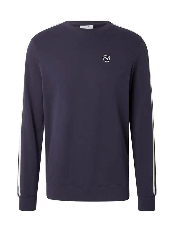 PUMA PUMA Sweater majica 'ESS ELEVATED'  mornarsko plava / bijela