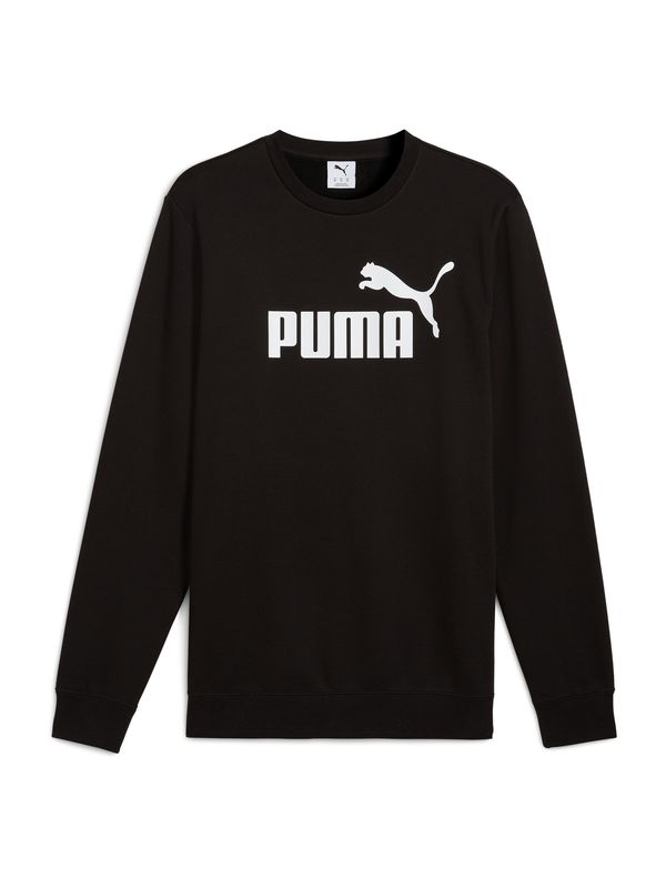 PUMA PUMA Sweater majica 'ESS No. 1'  crna / prljavo bijela