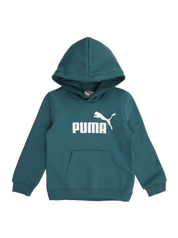 PUMA PUMA Sweater majica 'Ess No. 1'  petrol / bijela