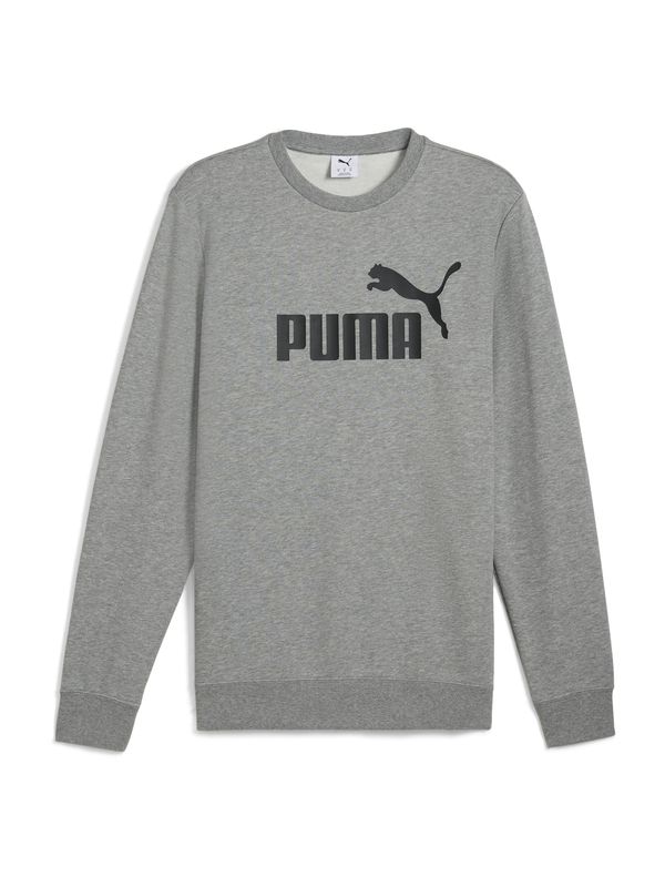 PUMA PUMA Sweater majica 'ESS No. 1'  siva melange / crna