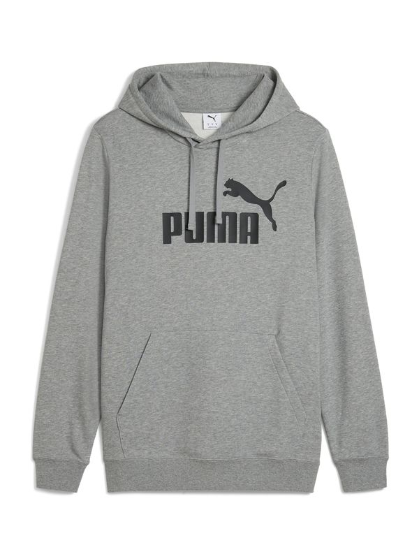 PUMA PUMA Sweater majica 'ESS No. 1'  siva melange / crna