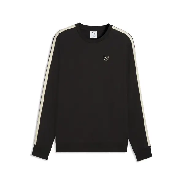 PUMA PUMA Sweater majica 'Essentials Elevated'  crna / bijela