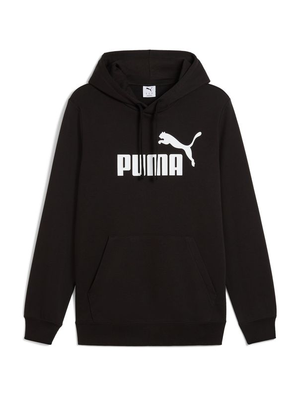 PUMA PUMA Sweater majica 'Essentials No. 1'  crna / bijela