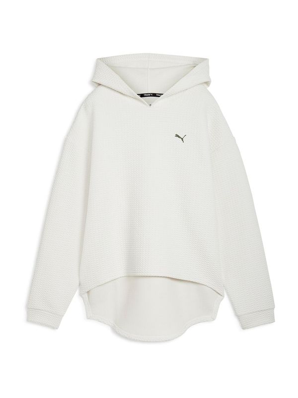 PUMA PUMA Sweater majica 'Q4 STUDIO'  siva / prljavo bijela