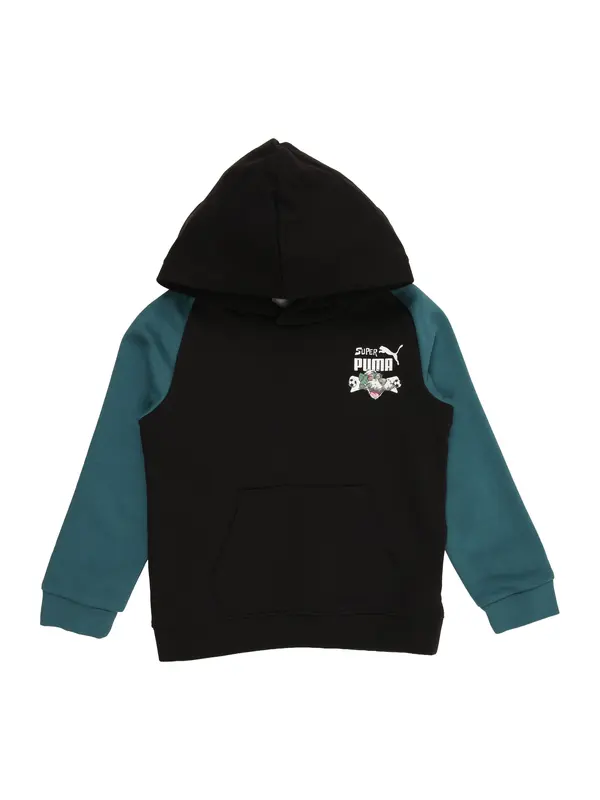 PUMA PUMA Sweater majica 'Super'  petrol / crna / bijela