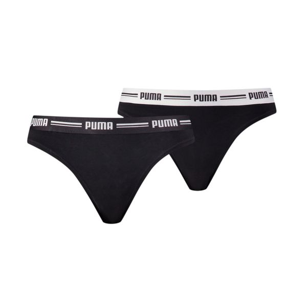 PUMA PUMA Tanga gaćice  crna / bijela