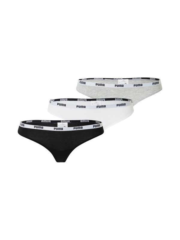 PUMA PUMA Tanga gaćice  siva melange / crna / bijela