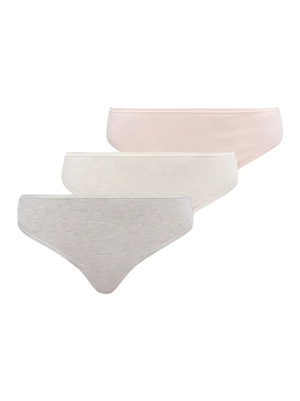 PUMA PUMA Tanga gaćice  svijetlobež / svijetlosiva / pastelno roza